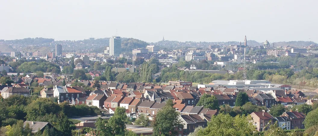Skyline of Charleroi, seen from Couillet